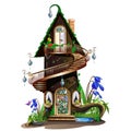 Fairytale wooden house Royalty Free Stock Photo