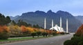 Faisal Mosque Islamabad Pakistan Royalty Free Stock Photo