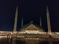 Faisal Mosque Night View Royalty Free Stock Photo