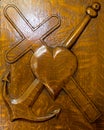 Faith - Cross, Hope - Anchor, Love - Heart