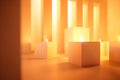 Faith in God burning candle soft warm lighting generative ai