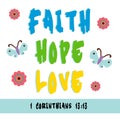 Faith, Hope, Love Royalty Free Stock Photo