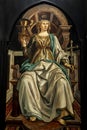 Faith, from panels depicting the Virtues in Uffizi Gallery in Florence, Italy Royalty Free Stock Photo