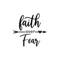 Faith quote lettering typography