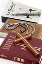 Faith and religion. Interfaith symbols Royalty Free Stock Photo