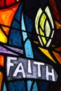Faith stained glass
