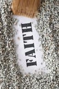 Faith -- treasure word series Royalty Free Stock Photo