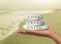 Faith, trust and love concept Royalty Free Stock Photo