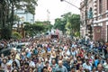 Faithful celebrate the Holy Day Expedito in Santo Expedito church,