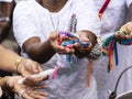 Faithful celebrate the last Friday of the year at Senhor do Bonfim Church. Salvador, Bahia, Brazil