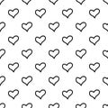Faithful heart pattern seamless vector