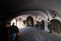 Faithful in prayer in the chapel of Our Lady of the Kamenita vrata Stone Gate in Zagreb, Croatia