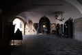 Faithful in prayer in the chapel of Our Lady of the Kamenita vrata Stone Gate in Zagreb, Croatia