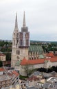 The faithful waiting in line in front of the cathedral to see the body of St. Leopold Mandic, Zagreb