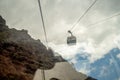 Faja dos Padres, Madeira island, Portugal accesible only by cablecar, teleferico from near cliff 250 metres high Royalty Free Stock Photo