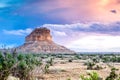 Fajada Butte in Chaco Culture National Historical Park, New Mexico, USA Royalty Free Stock Photo