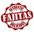 Fajitas label or stamp