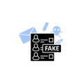 Fake ballot glyph icon