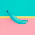 Fake Banana fashion design. Vanilla style fruit Royalty Free Stock Photo