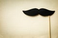 Fake black mustache. Royalty Free Stock Photo