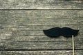 Fake black mustache. Royalty Free Stock Photo