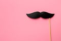 Fake black mustache. Royalty Free Stock Photo