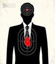Fake businessman - shooting range target