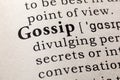 Dictionary definition of the word gossip