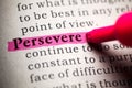 persevere Royalty Free Stock Photo