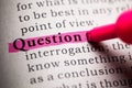 Question Royalty Free Stock Photo