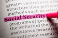 social security Royalty Free Stock Photo