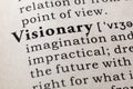 Dictionary definition of the word visionary