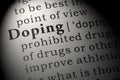 Definition of doping Royalty Free Stock Photo