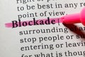 Definition of blockade