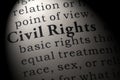 Definition of Civil Rights Royalty Free Stock Photo