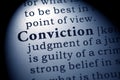 Definition of the word conviction