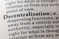 Definition of decentralization