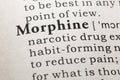 Definition of morphine Royalty Free Stock Photo