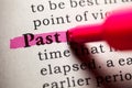 Definition of the word past
