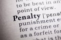 definition of the word penalty