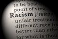 Definition of Racism Royalty Free Stock Photo