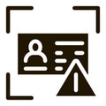 Fake Document Icon Vector Glyph Illustration