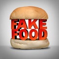 Fake Food Concept Royalty Free Stock Photo