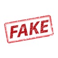 Fake in frame of rubber stamps