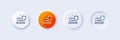 Fake internet line icon. Web propaganda sign. Line icons. Vector