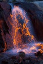 Fake Lava Waterfall