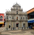 Fake Portugal Macao Ruins of St. Paul Facade China Zhuhai Wanzai Wanchai Plaza Outdoor Macau Copycat Landmark Replica Scale Model