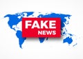 Fake news HOAX concept