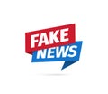 Fake news Isolated vector icon. Sign of main news on white background Royalty Free Stock Photo