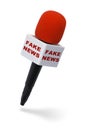 Fake News Microphone Royalty Free Stock Photo